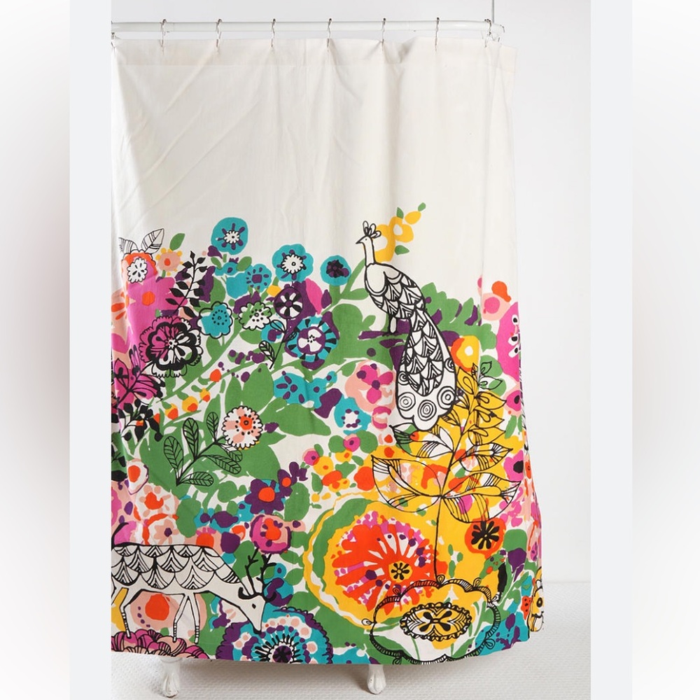 Urban Outfitters Boho Woodland Garden Shower Curtain